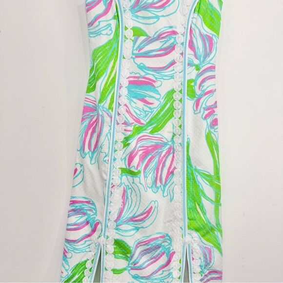 Lilly Pulitzer Biltmore Resort Ring The Bellboy White Tropical Sheath Dress - Picture 7 of 16